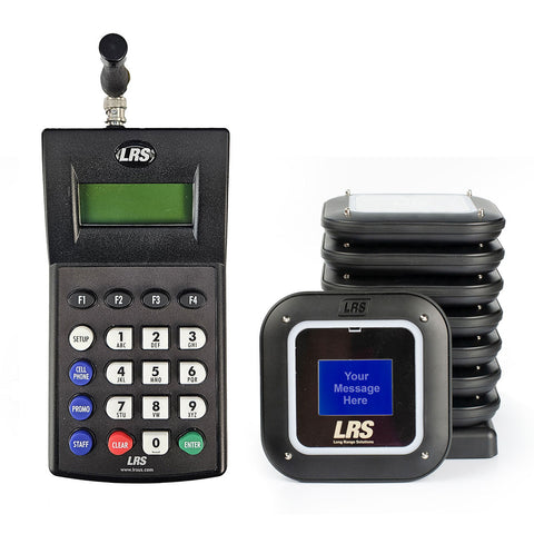 LRS Paging System - 7471 Transmitter with Alpha Coaster Pro Pagers