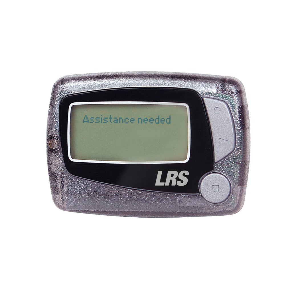 An image of the LRS 4-Line Alpha Staff Pager (RX-E467) for server and wait staff paging notification and when food orders are ready.