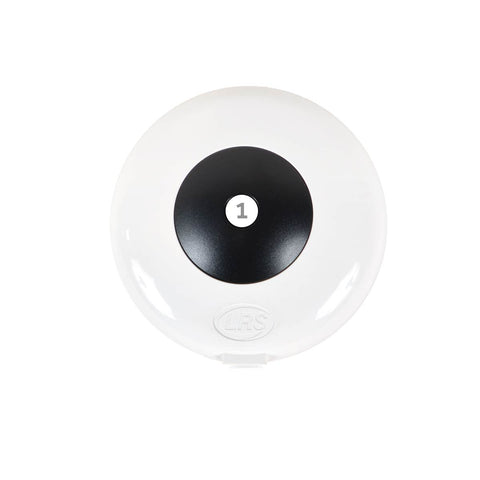 An image of the LRS Pronto One-Button Push-for-Service Device (TX-pronto-1) for instant notification for customer service, manager assistance, back up, clean up.