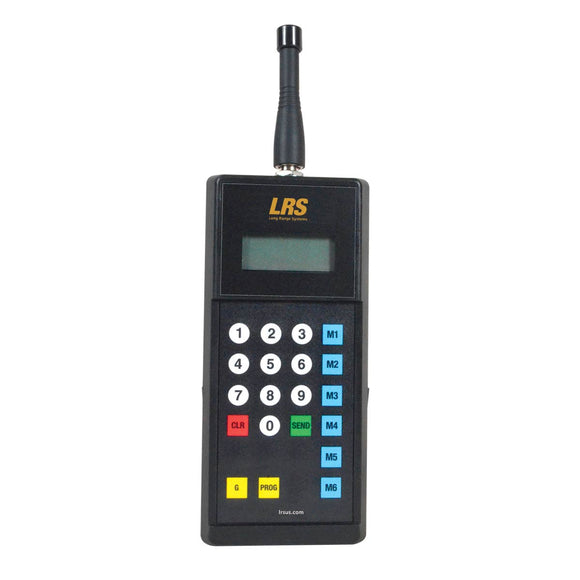 An image of the LRS Guest Transmitter (TX-9560MT) in black, for instant guest notification, wait list management.
